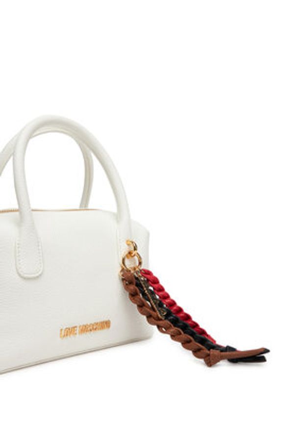 Love Moschino - LOVE MOSCHINO Torebka JC4305PP0MK1110A Biały. Kolor: biały. Materiał: skórzane