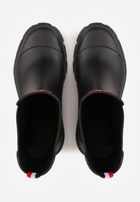 Renee - Czarne Kalosze Sztyblety na Podeszwie z Bieżnikiem Jovalia. Okazja: na co dzień. Kolor: czarny. Materiał: jeans. Styl: casual #7