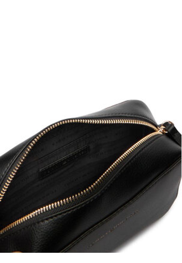 TOMMY HILFIGER - Tommy Hilfiger Torebka Th Logo Camera Bag AW0AW18115 Czarny. Kolor: czarny. Materiał: skórzane