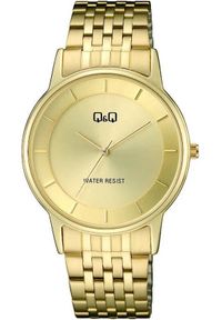 Zegarek Q&Q C62A-003P męski klasyczny złota tarcza i indeksy .. Kolor: złoty. Styl: klasyczny #1
