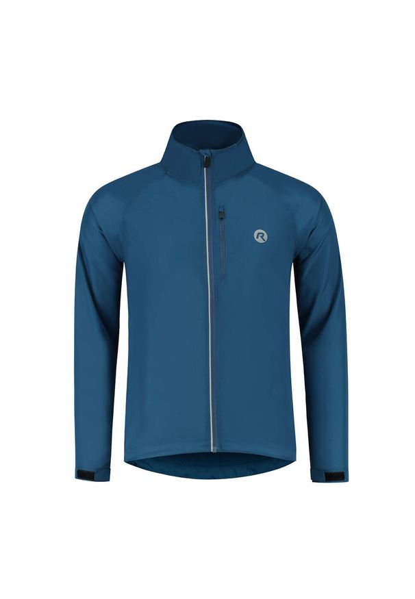 ROGELLI - Kurtka wiatrówka do biegania męska Rogelli Core. Kolor: niebieski. Sport: bieganie