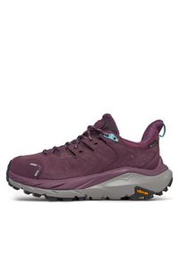 HOKA - Hoka Trekkingi KAha 2 Low Gtx GORE-TEX 1123191 Bordowy. Kolor: czerwony. Materiał: materiał