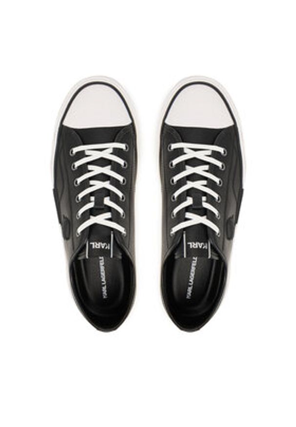 Karl Lagerfeld - KARL LAGERFELD Trampki Kampus Max III KL50470N Czarny. Kolor: czarny. Materiał: skóra