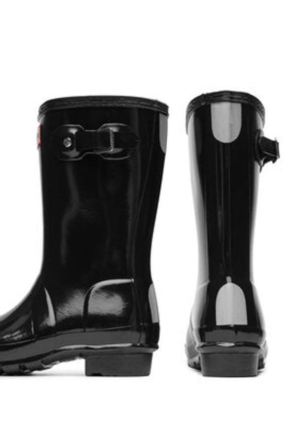 Hunter Kalosze Orginal Kids Gloss JFT6000RGL Czarny. Kolor: czarny. Materiał: kauczuk