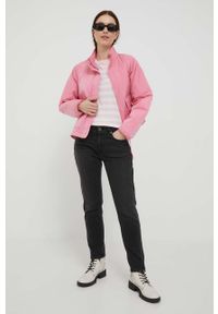 Polo Ralph Lauren t-shirt bawełniany kolor różowy. Typ kołnierza: polo. Kolor: różowy. Materiał: bawełna. Długość rękawa: krótki rękaw. Długość: krótkie #4