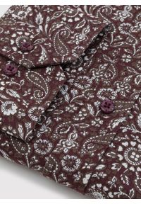 Pako Lorente - Casualowa brązowa koszula w paisley. Okazja: na co dzień. Kolor: brązowy. Materiał: bawełna. Długość rękawa: długi rękaw. Długość: długie. Wzór: paisley. Styl: casual #4