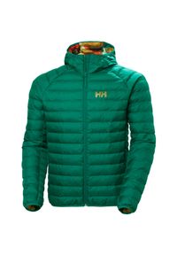 Kurtka z kapturem Helly Hansen Banff. Typ kołnierza: kaptur. Kolor: zielony. Materiał: puch #1