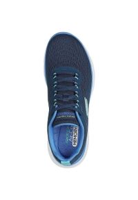 skechers - Adidasy Skechers Flex Appeal 5.0, Kobiety. Kolor: niebieski. Materiał: materiał