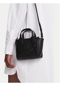 Karl Lagerfeld - KARL LAGERFELD Torebka A3W30028 Czarny. Kolor: czarny. Materiał: skórzane #6