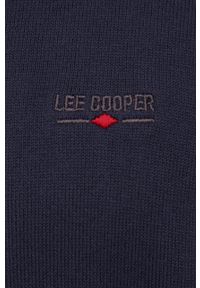 Lee Cooper sweter bawełniany męski kolor granatowy lekki. Kolor: niebieski. Materiał: bawełna. Długość rękawa: długi rękaw. Długość: długie