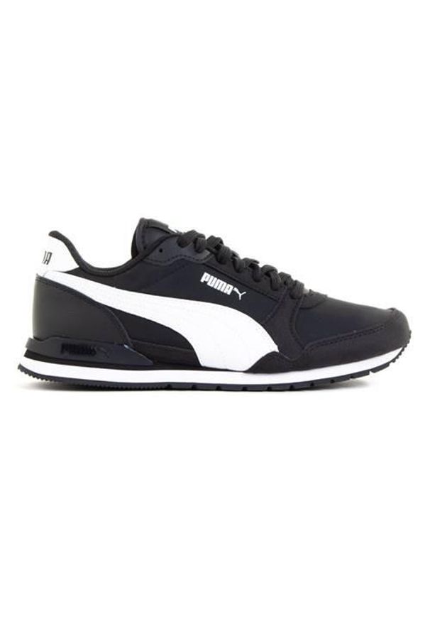 Buty do chodzenia dla dzieci Puma ST Runner V3 NL JR. Zapięcie: sznurówki. Kolor: czarny. Materiał: materiał, tkanina, syntetyk. Szerokość cholewki: normalna. Sport: turystyka piesza