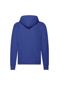 FRUIT OF THE LOOM - Lekka Męska Bluza Z Kapturem. Typ kołnierza: kaptur. Kolor: niebieski