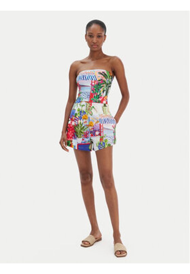 Seafolly Szorty materiałowe La Boca 55600-SH Kolorowy Regular Fit. Materiał: bawełna. Wzór: kolorowy