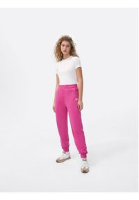 Sprandi Spodnie dresowe SP22-SPD102 Różowy Relaxed Fit. Kolor: różowy. Materiał: dresówka, bawełna #4