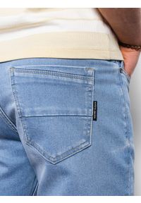 Ombre Clothing - Spodnie męskie jeansowe SKINNY FIT - jasnoniebieskie V4 OM-PADP-0101 - XXL. Kolor: niebieski. Materiał: jeans #3
