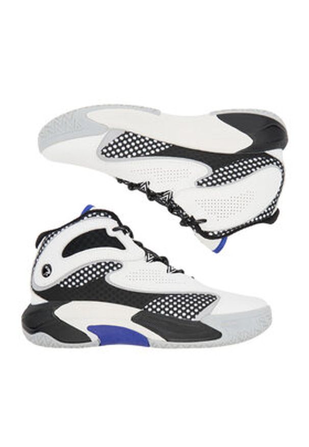 Shaq - SHAQ Buty do koszykówki EOSS-SHAQNOTIX 2.0 AQ95039B-WB Biały. Kolor: biały. Materiał: skóra. Sport: koszykówka