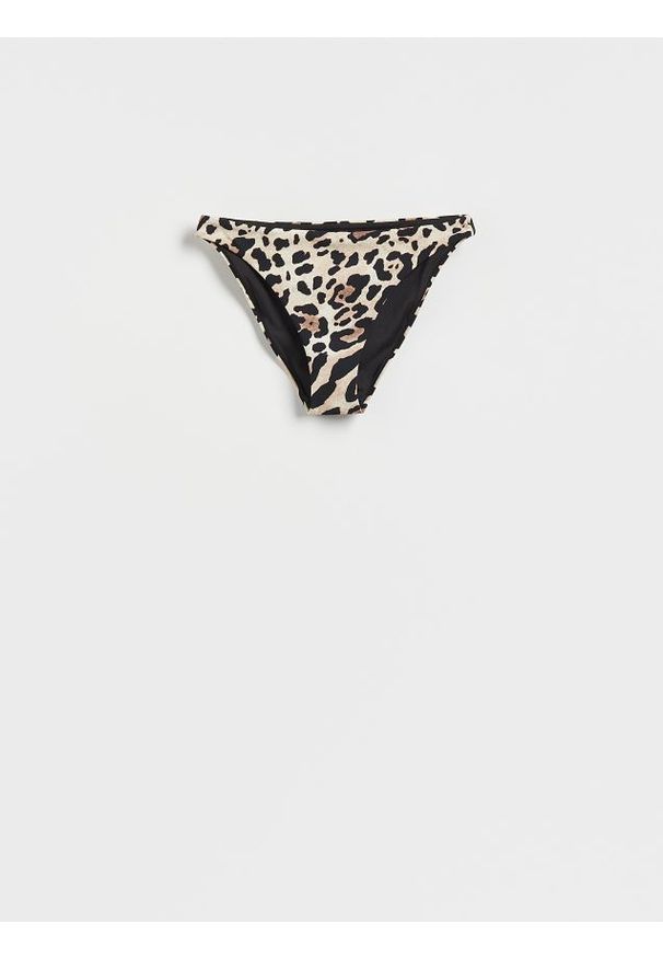 Reserved - Dół od bikini - czarny. Stan: obniżony. Kolor: czarny. Materiał: materiał