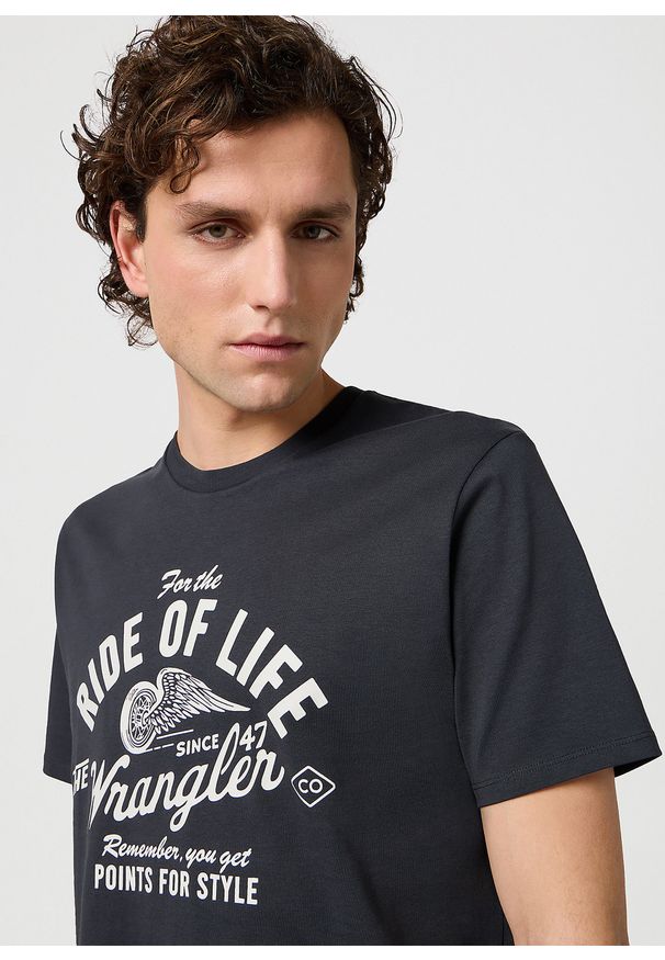 Wrangler - MESKA KOSZULKA WRANGLER AMERICANA TEE FADED BLACK 112362790