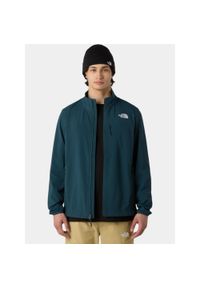 Kurtka Softshell Męska The North Face M Nimble. Kolor: niebieski. Materiał: softshell. Sport: turystyka piesza #1