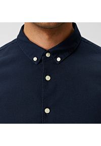 Lee - LEE SS LEESURE SHIRT MĘSKA KOSZULA MATERIAŁOWA MIDNIGHT BLUE L66GKKEN 112116405. Materiał: materiał #3