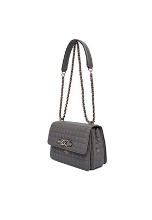Guess Torebka Nadira HWQG84 24210 Szary. Kolor: szary. Materiał: skórzane
