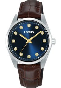 Zegarek damski Lorus RG329XX9 CYRKONIE brązowy. Kolor: brązowy #1