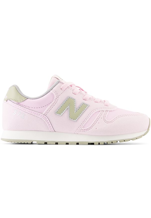 Buty dziecięce New Balance YC373VD2 – różowe. Okazja: na uczelnię, na co dzień. Kolor: różowy. Materiał: guma, syntetyk, materiał. Szerokość cholewki: normalna. Model: New Balance 373