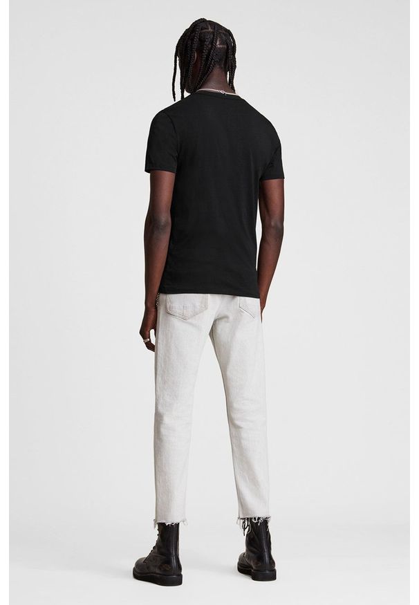 AllSaints - T-shirt Tonic SS Crew. Okazja: na co dzień. Kolor: czarny. Materiał: dzianina. Wzór: gładki. Styl: casual
