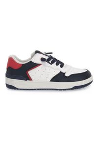 Buty do chodzenia dla dzieci Geox J45LQB05411C0899. Okazja: na co dzień. Kolor: niebieski, wielokolorowy. Materiał: syntetyk, materiał. Szerokość cholewki: normalna. Sport: turystyka piesza #1