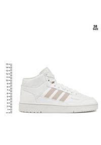Adidas - adidas Buty do koszykówki Rapid Court Mid JR0190 Biały. Kolor: biały. Materiał: skóra. Sport: koszykówka