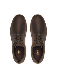 Clarks Sneakersy Lydford Lo 26320144 Khaki. Kolor: brązowy. Materiał: skóra #4