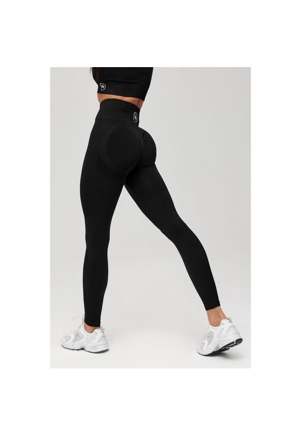 ROUGH RADICAL - Damskie legginsy treningowe seamless Rough Radical LINEA. Kolor: czarny. Sport: fitness