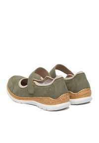 Rieker Półbuty N42B0-52 Zielony. Kolor: zielony. Materiał: materiał #7
