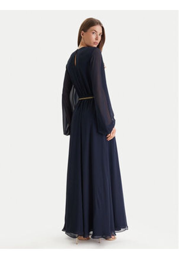 Marciano Guess Sukienka wieczorowa 6RGK19 7429A Granatowy Regular Fit. Kolor: niebieski. Materiał: syntetyk. Styl: wizytowy