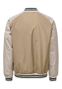 Only & Sons Kurtka bomber 22025423 Beżowy Regular Fit. Kolor: beżowy. Materiał: syntetyk #2