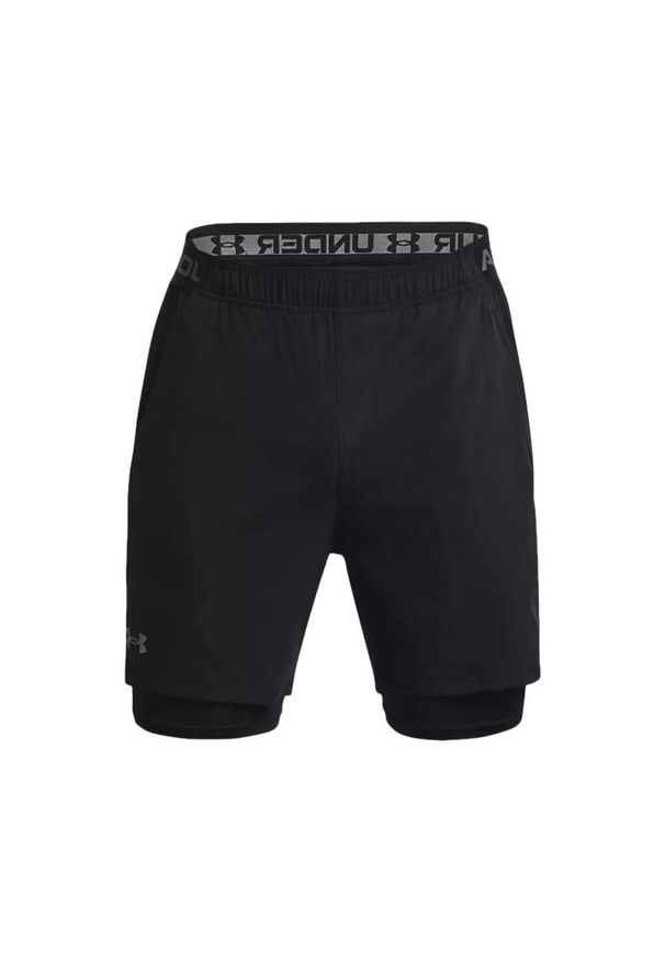 Spodnie treningowe męskie Under Armour 1373764002. Kolor: czarny, szary, wielokolorowy. Długość: krótkie. Sezon: lato