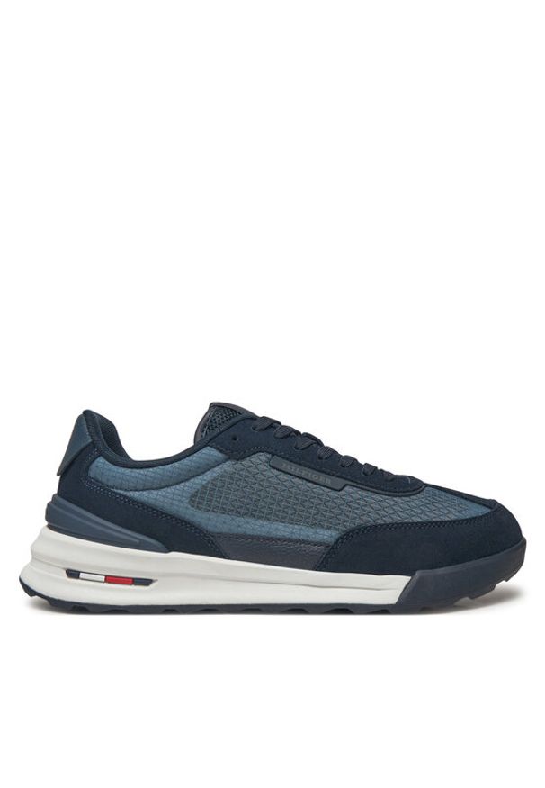 TOMMY HILFIGER - Tommy Hilfiger Sneakersy Retro Runner FM0FM05328 Granatowy. Kolor: niebieski. Materiał: materiał