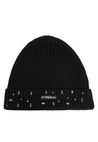 Pinko - Czapka PINKO. Kolor: czarny #1