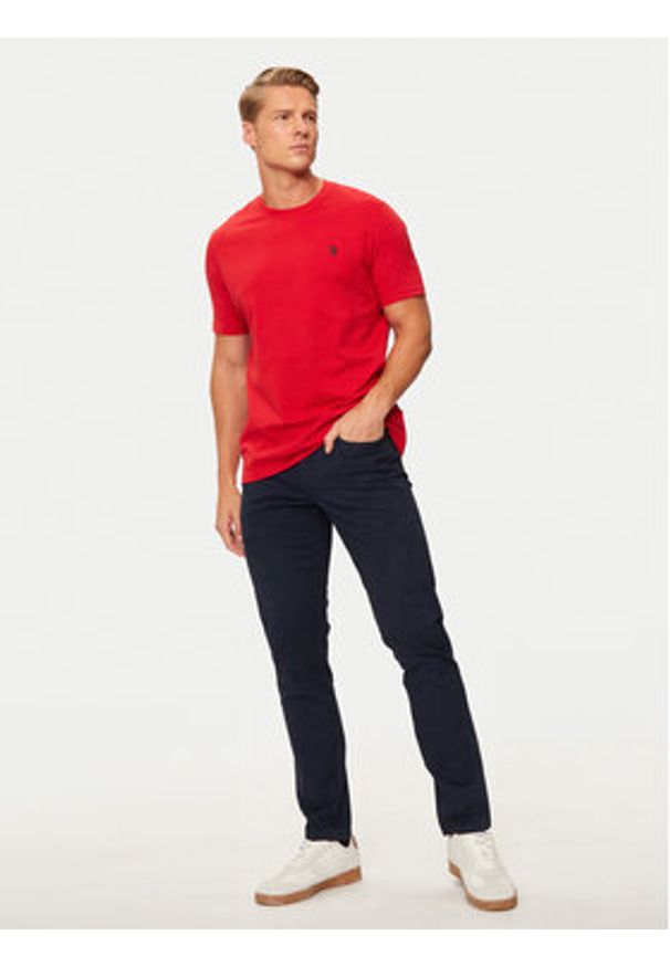 U.S. Polo Assn. Spodnie materiałowe MUP3385 Granatowy Slim Fit. Kolor: niebieski. Materiał: bawełna