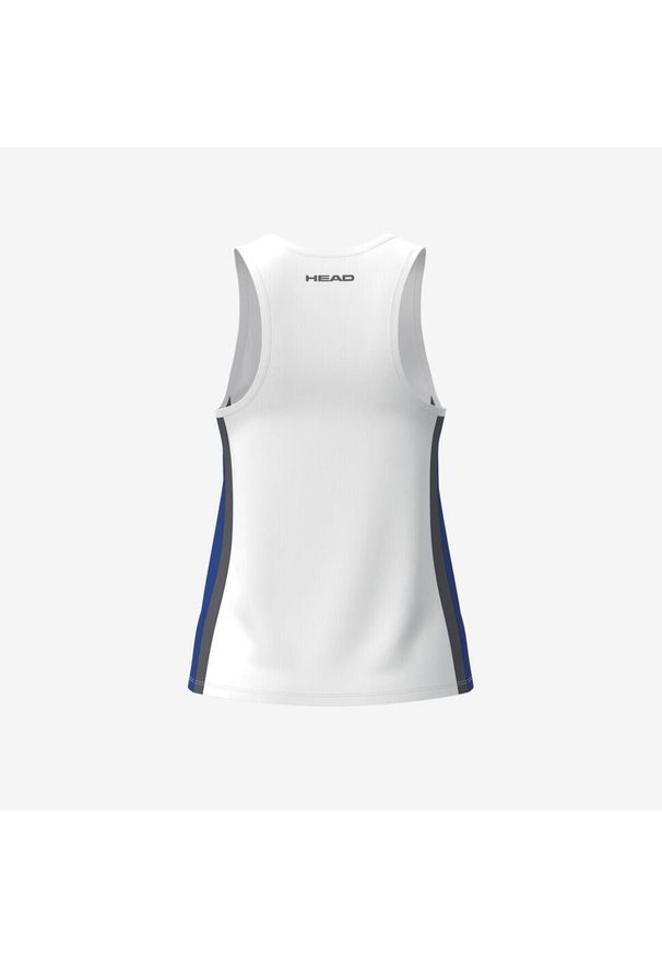 Head - CLUB 25 Tank Top Girls. Kolor: biały. Materiał: mesh. Sport: tenis