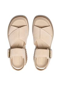 Clarks Sandały Evamar Wish 26181202 Beżowy. Kolor: beżowy. Materiał: zamsz, skóra #2
