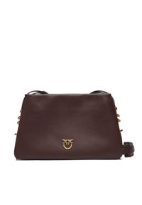 Pinko - PINKO Torebka Triplet Mini AI 25-26 PLTT 105883 A0QO Brązowy. Kolor: brązowy. Materiał: skórzane