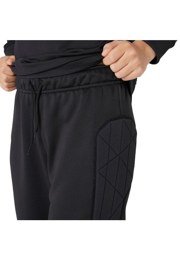 KIPSTA - Spodenki bramkarskie do piłki nożnej dla dzieci Kipsta F100. Kolor: czarny. Materiał: poliester, materiał. Styl: sportowy