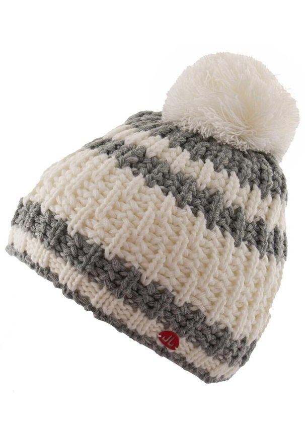 XTASY - Czapka zimowa dla dzieci z Pomponem Jam - Komfort i Styl. Kolor: biały. Materiał: poliester. Sezon: zima. Styl: elegancki