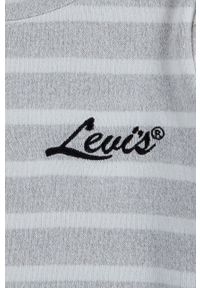 Levi's® - Levi's Sweter dziecięcy kolor szary. Okazja: na spotkanie biznesowe, na co dzień. Kolor: szary. Materiał: dzianina. Styl: casual, biznesowy