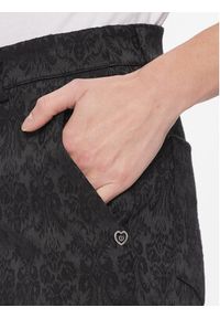 Please Spodnie materiałowe P0YCCGO000 Czarny Slim Fit. Kolor: czarny. Materiał: syntetyk #3