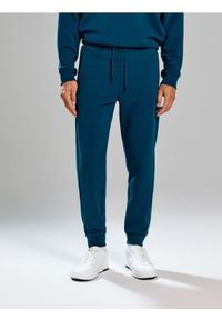 Sinsay - Spodnie regular fit - zielony. Kolor: zielony