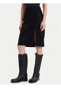 only - ONLY Spódnica z imitacji skóry Loline 15357433 Czarny Regular Fit. Kolor: czarny. Materiał: skóra