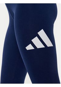 Adidas - adidas Legginsy Essentials Big Logo JH1184 Granatowy Slim Fit. Kolor: niebieski. Materiał: bawełna