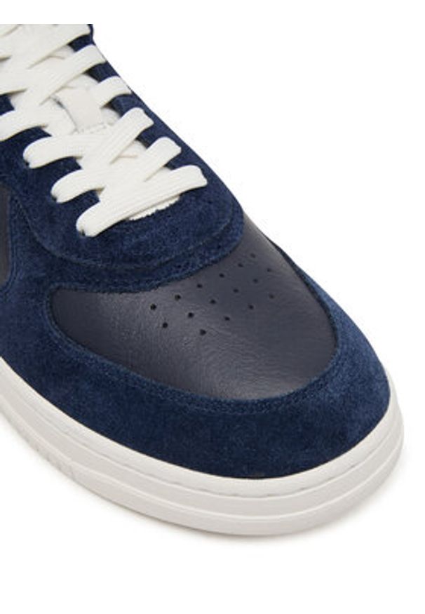 Polo Ralph Lauren Sneakersy 809973705002 Granatowy. Kolor: niebieski. Materiał: skóra, zamsz